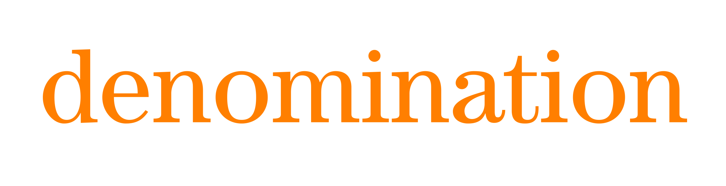 Denomination