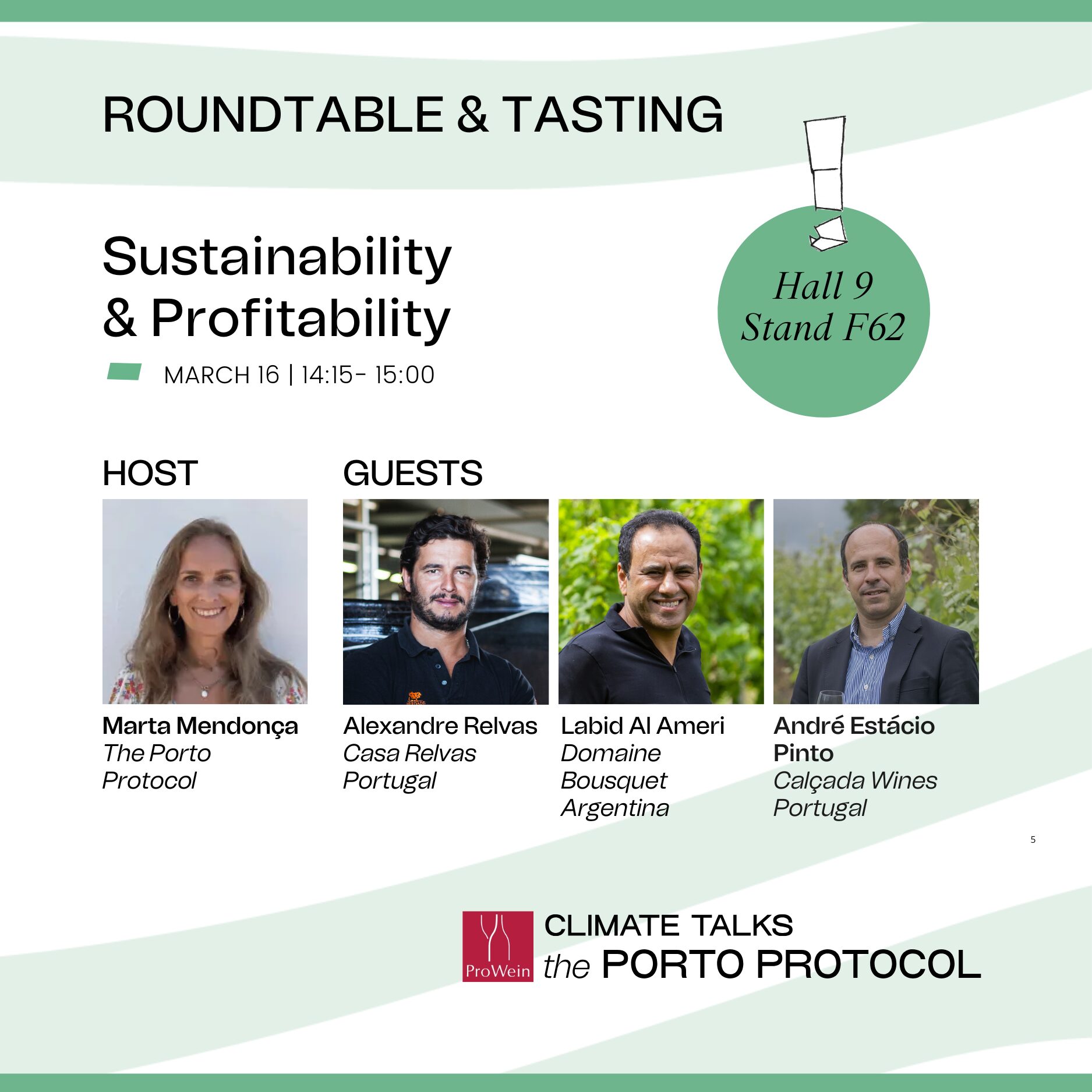 Sustainability & Profitability - Round Table & Tasting