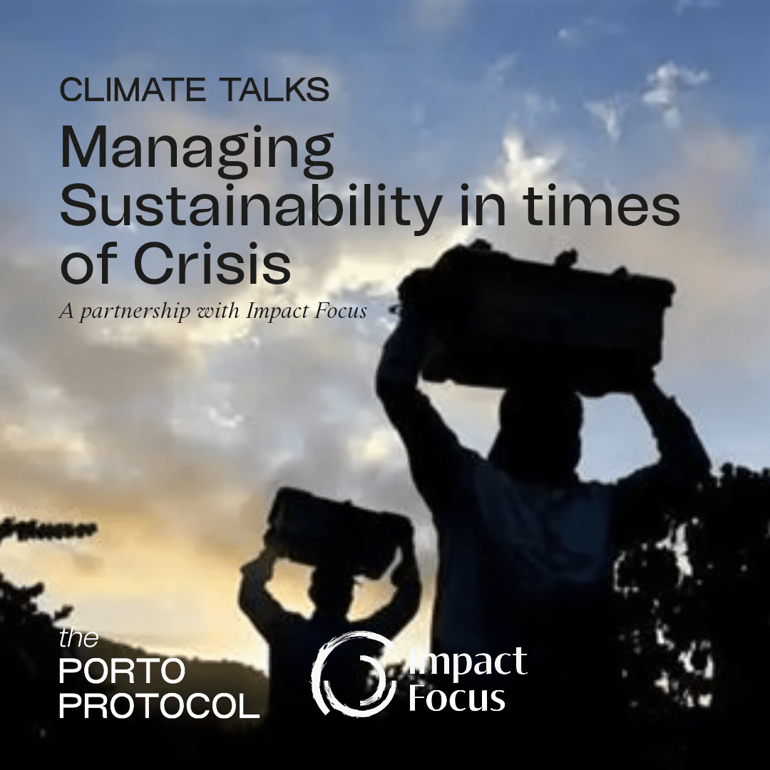 Sustainability & Crisis: Anne Bousquet, Sion Barnsley, Victoria Gonzalez-Gordon, Tony Cleay and Rosie Davenport